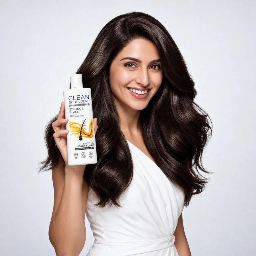 Clean Shoulders Strong & Black Anti-Dandruff Shampoo